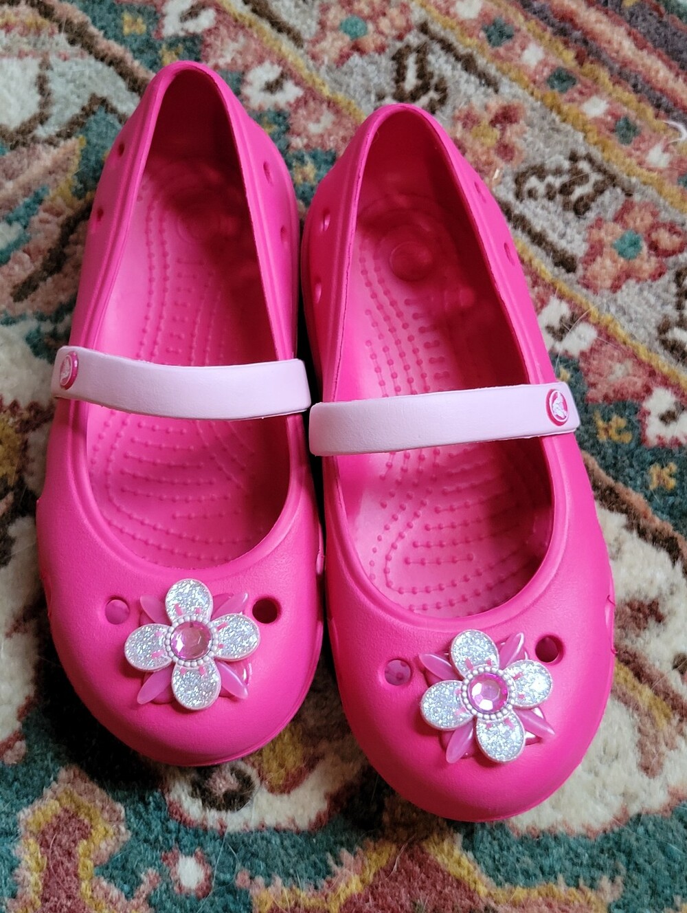 CROCS Girls Mary Janes 12